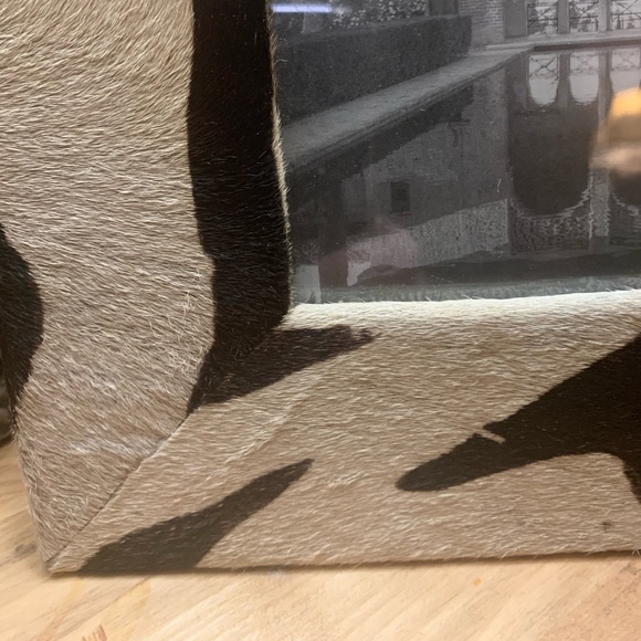 Authentic zebra hide picture frame - Picture 3 of 7
